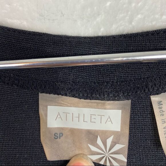 Athleta Dark Grey Long Sleeve Dress with Zipper Accent Pockets - Picture 7 of 8